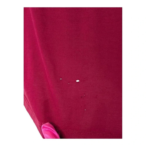 Lacoste Men's V-neck 100% Pima Cotton T-Shirt Bordeaux Embroidered Logo Size XXL - Picture 14 of 14